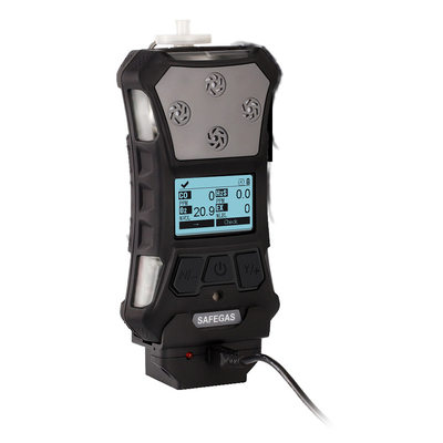 SAFEGAS Multi Gas Detector Portable O2 LEL H2S CO CO2 Gas Concentration 6 In 1 Device