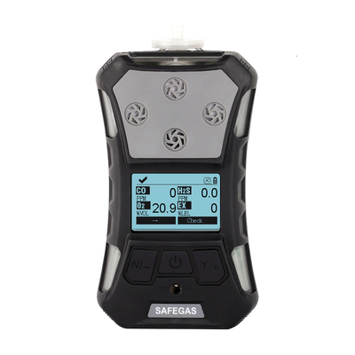 SAFEGAS Multi Gas Detector Portable O2 LEL H2S CO CO2 Gas Concentration 6 In 1 Device