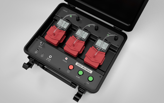 Safegas 6 In 1 Gas Detector O2 H2S CO LEL CO2 Multi Detect Red Portable Lightly For Industrial Use