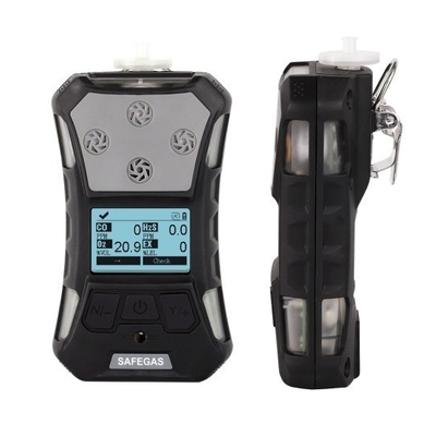 Portable CO2 and O2 Gas Detector Alarm Function IP67 with Back Clip Easy to Carry