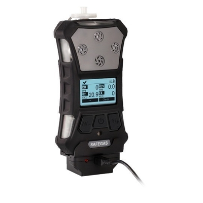 Portable CO2 and O2 Gas Detector Alarm Function IP67 with Back Clip Easy to Carry