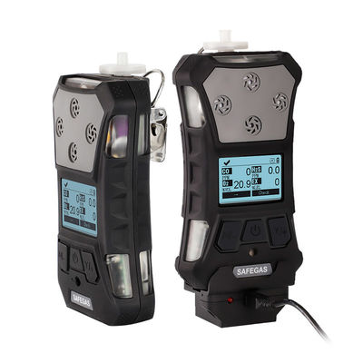 Rugged Portable Multi-Gas Detector with IP67 Waterproof/Dustproof, Pump-Aspirated Sampling, and Alarms for Four Gases