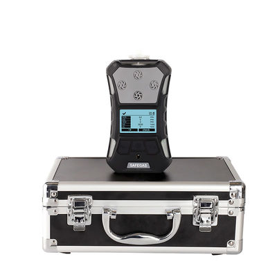 Rugged Portable Multi-Gas Detector with IP67 Waterproof/Dustproof, Pump-Aspirated Sampling, and Alarms for Four Gases