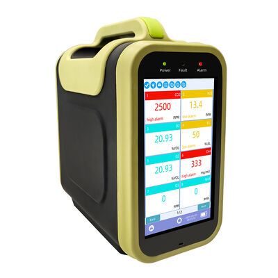Portable Multi Gas Detector with 5200mAh Battery for Air Quality Monitoring and Data Log Function