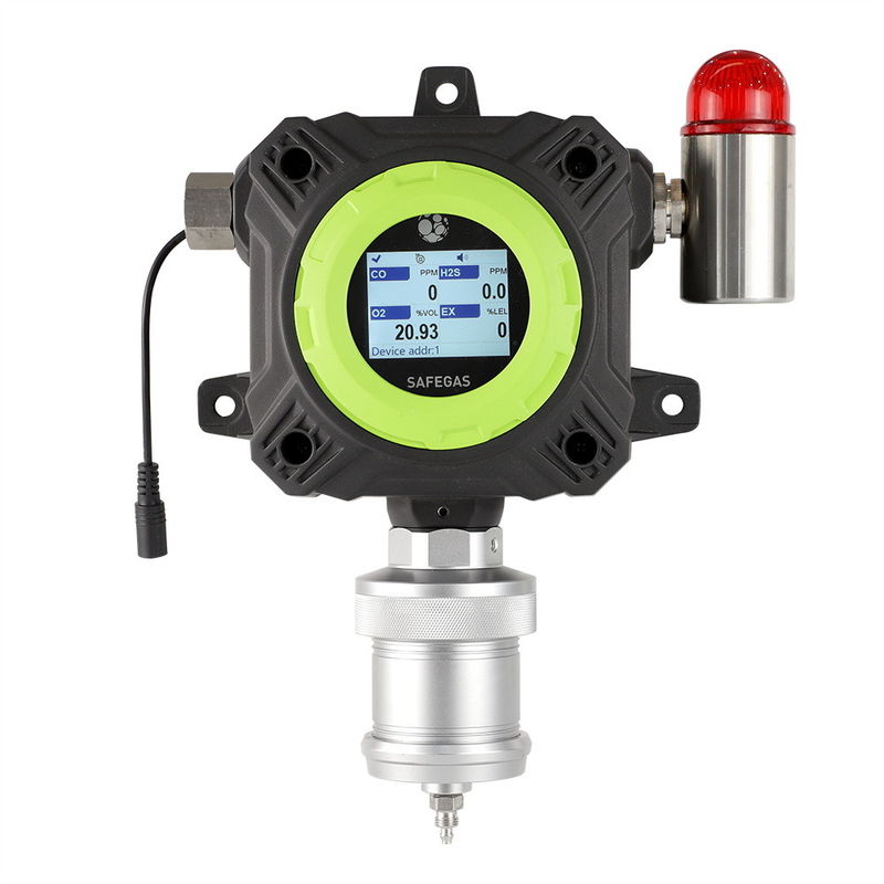IECEX Certified 6 in 1 Wall Mounted Multi Gas Detector with Internal Pump and Optional Alarm