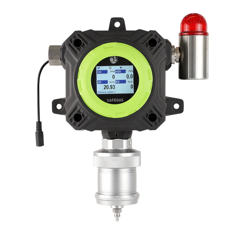 Pump-Type Fixed H2 Detector Color Display IECEX explosion proof certificated for industrial use optional alarm function